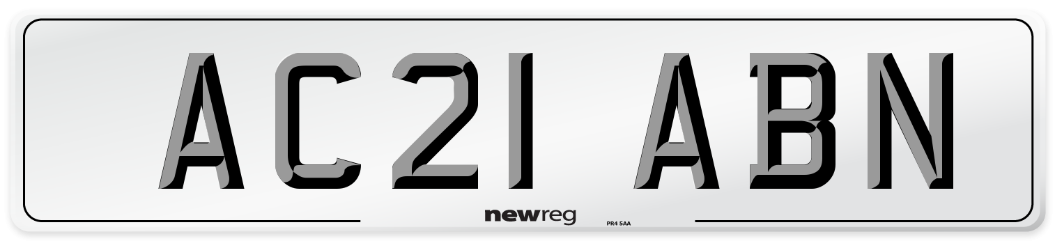 AC21 ABN Number Plate from New Reg